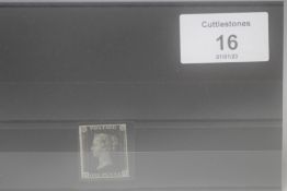 S.G.1 1840 1d BLACK, four clear margins, apparently unused (no gum) 'as is'