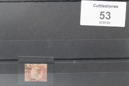 S.C. 48 1870 ½ d, bantam plate 9, FU