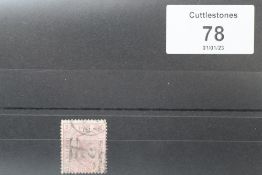 S.G. 141 1879 2½ d ROSY MAUVE, plate 16, used with inverted watermark