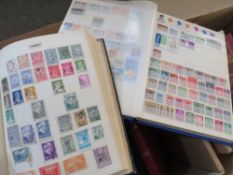 A LARGE QUANTITY OF WORLDWIDE RANGES, with many countries, from first issues, contained in three