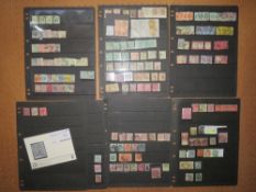 MAINLY QUEEN VICTORIA RANGE ON STOCK LEAVES, with values to £1 brown and £1 green, much CDS