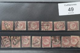 S.G. 48 1874 ½ d, bantams, an (apparently) complete good used set