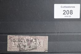 S.G. 185 1883 £1, crowns sound, used, boxed cancel