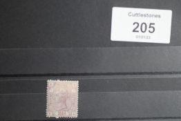 S.G. 138 1873 2½ d ROSY-MAUVE, plate 1, mint (hinge remain), one blind perf.