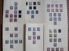 1887 JUBILEE ISSUE, the set FU plus mint range, inc 4½ d green and carmine