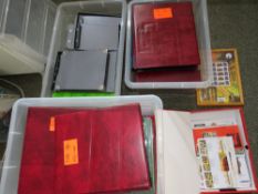 FIRE SERVICE - HUGE RANGE IN THREE PLASTIC CRATES AND FILE BOX, with Fire Service related covers