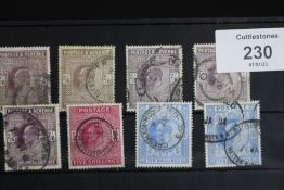 A SELECTION OF KING EDWARD HIGH VALUES, good to FU, 2/6 (5) 5/=, 10/= (2), worth checking