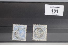 S.G. 183 / 183a 1883 10/=, both shades, both FU