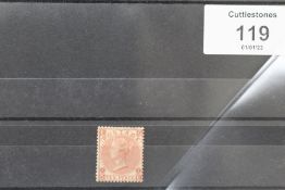 S.G. 113 1867 10d PALE RED BROWN, fine, lightly mounted mint