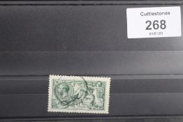 S.G. 403 WATERLOW £1 SEAHORSE, FU, perfectly centred