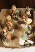 SEVEN GOEBEL FIGURES