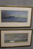 A PAIR OF FRAMED AND GLAZED WATERCOLOURS SIGNED BY ANTONY KERR