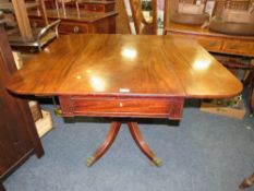 A 19TH CENTURY MAHOGANY PEMBROKE TABLE