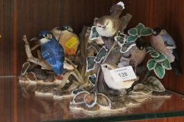 A SELECTION OF LIMITED EDITION COALPORT BIRD FIGURES A/F