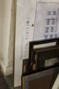 A LARGE QUANTITY OF FRAMED AND GLAZED PICTURES, PRINTS AND ENGRAVINGS ETC