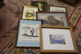 A COLLECTION OF PICTURES AND MIRRORS