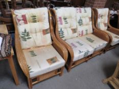 A THREE PIECE CONSERVATORY SUITE