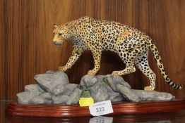 BORDER FINE ARTS WILD WORLD FIGURE OF A LEOPARD