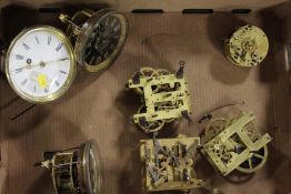 A TRAY OF ASSORTED CLOCK MOVEMENTS