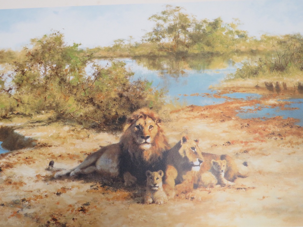 A COLLECTION OF SIGNED LIMITED EDITION DAVID SHEPHERD PRINTS, TO INCLUDE 'STORM OVER AMBOSELI' - Image 5 of 8