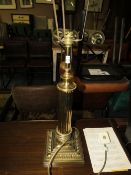 A CLASSICAL CORINTHIAN COLUMN TABLE LAMP