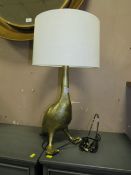 A MODERN 'DUCK' TABLE LAMP OVERALL H-59 CM