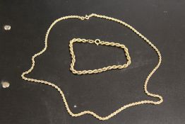 TWO YELLOW METAL BRACELETS STAMPED 375 AND 9K, APPROX COMBINED WEIGHT 6.8G