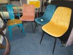 SEVEN ASSORTED MODERN DINING CHAIRS