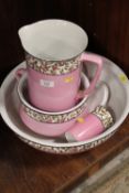 A VINTAGE JUG AND BOWL SET