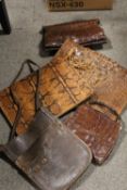 A TRAY OF VINTAGE HANDBAGS ETC., TO INC CROCODILE EFFECT EXAMPLES