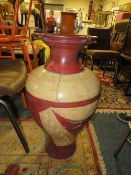 A LARGE BALUSTER CONTINENTAL VASE H-75 CM