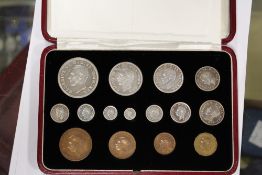 A CASED 1937 SPECIMEN PROOF SET - COMPLETE