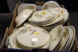 A TRAY OF REGENCY BRITISH ANCHOR FANTASIA DINNERWARE