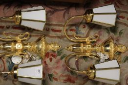 A PAIR OF WALL LIGHTS BY ORTEGA BROTHERS