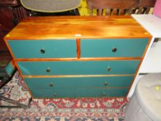 A MODERN RETRO STYLE FIVE DRAWER CHEST H-76 W-100 CM