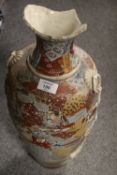 A TALL JAPANESE STYLE VASE A/F