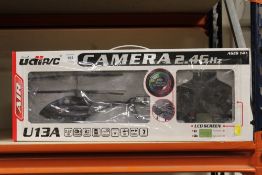 A UDI REMOTE CONTROL CAMERA 2.4 GHZ LCD SCREEN U13A HELICOPTER