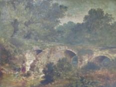 TWO LATE 19TH / EARLY 20TH CENTURY OIL PAINTINGS OF RURAL SCENES