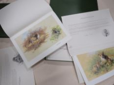 A BOXED DAVID SHEPHERD WILDLIFE OF THE WORLD COLLECTION OF LIMITED EDITION PRINTS TOGETHER WITH A