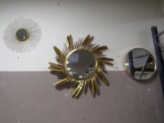 THREE ASSORTED MODERN MIRRORS