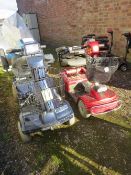 TWO INVACARE MOBILITY SCOOTERS - AS FOUND (2)