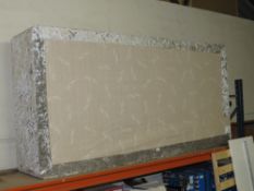 A MODERN SINGLE BED WITH MATTRESS ( ON SHELVES )