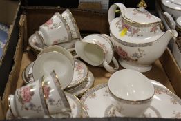 A TRAY OF ROYAL DOULTON CANTON TEAWARE