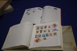 A SMALL QUANTITY OF STAMPS IN ALBUMS