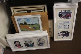 A QUANTITY OF ASSORTED PICTURES AND PRINTS