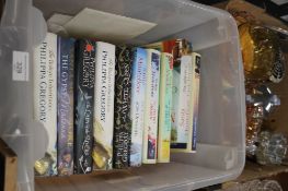 BOX OF HARDBACK BOOKS BY PHILIPPA GREGORY AND SANTA MONTEFIORE