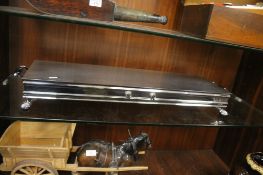 A 1930'S BOXED WARMING PLATE