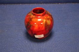 A ROYAL DOULTON FLAMBE VASE