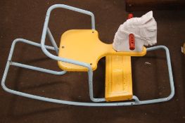 A VINTAGE CHILDS ROCKING HORSE