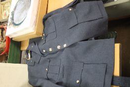 A RAF UNIFORM TO INCLUDE JACKET AND TROUSERS